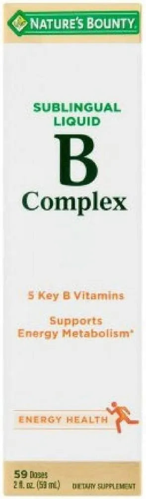 NATURE'S BOUNTY - Nature's Bounty Vitamin B Complex Sublingual Liquid 2 Fl. Oz. 2 Pack - The Red Vitamin MX - Suplementos Alimenticios - {{ shop.shopifyCountryName }}