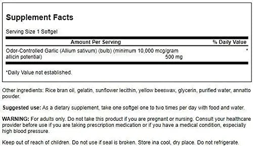 SWANSON - Swanson Garlic 500Mg. 60 Capsulas Blandas 2 Pack - The Red Vitamin MX - Suplementos Alimenticios - {{ shop.shopifyCountryName }}