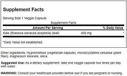 SWANSON - Swanson Full Spectrum Kale 400Mg. 60 Capsulas 2 Pack - The Red Vitamin MX - Suplementos Alimenticios - {{ shop.shopifyCountryName }}