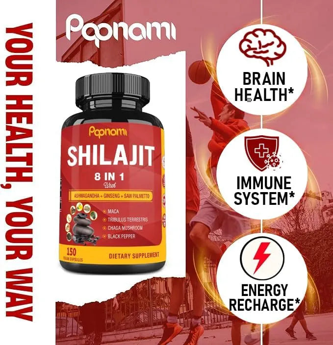 PAPNAMI - Papnami Shilajit Extract 8 in 1 150 Capsulas - The Red Vitamin MX - Suplementos Alimenticios - {{ shop.shopifyCountryName }}