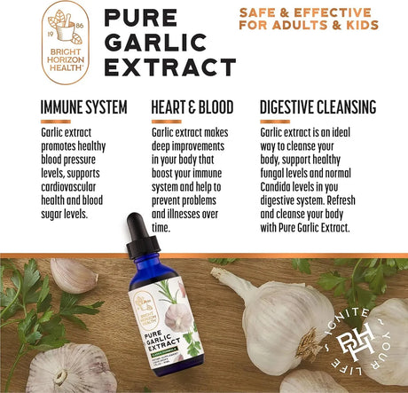 BRIGHT HORIZON HEALTH - Bright Horizon Health Pure Garlic Extract with Allicin Classic Formula 30Ml. - The Red Vitamin MX - Suplementos Alimenticios - {{ shop.shopifyCountryName }}