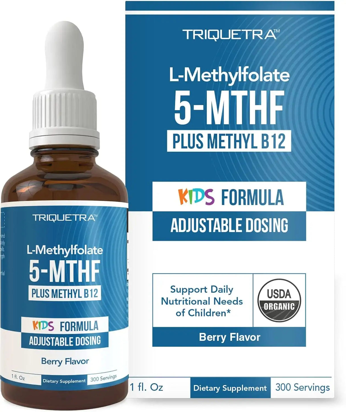 TRIQUETRA - Triquetra Organic Kids Methylfolate + Methyl B12 Cofactor 1Oz. - The Red Vitamin MX - Suplementos Alimenticios - {{ shop.shopifyCountryName }}