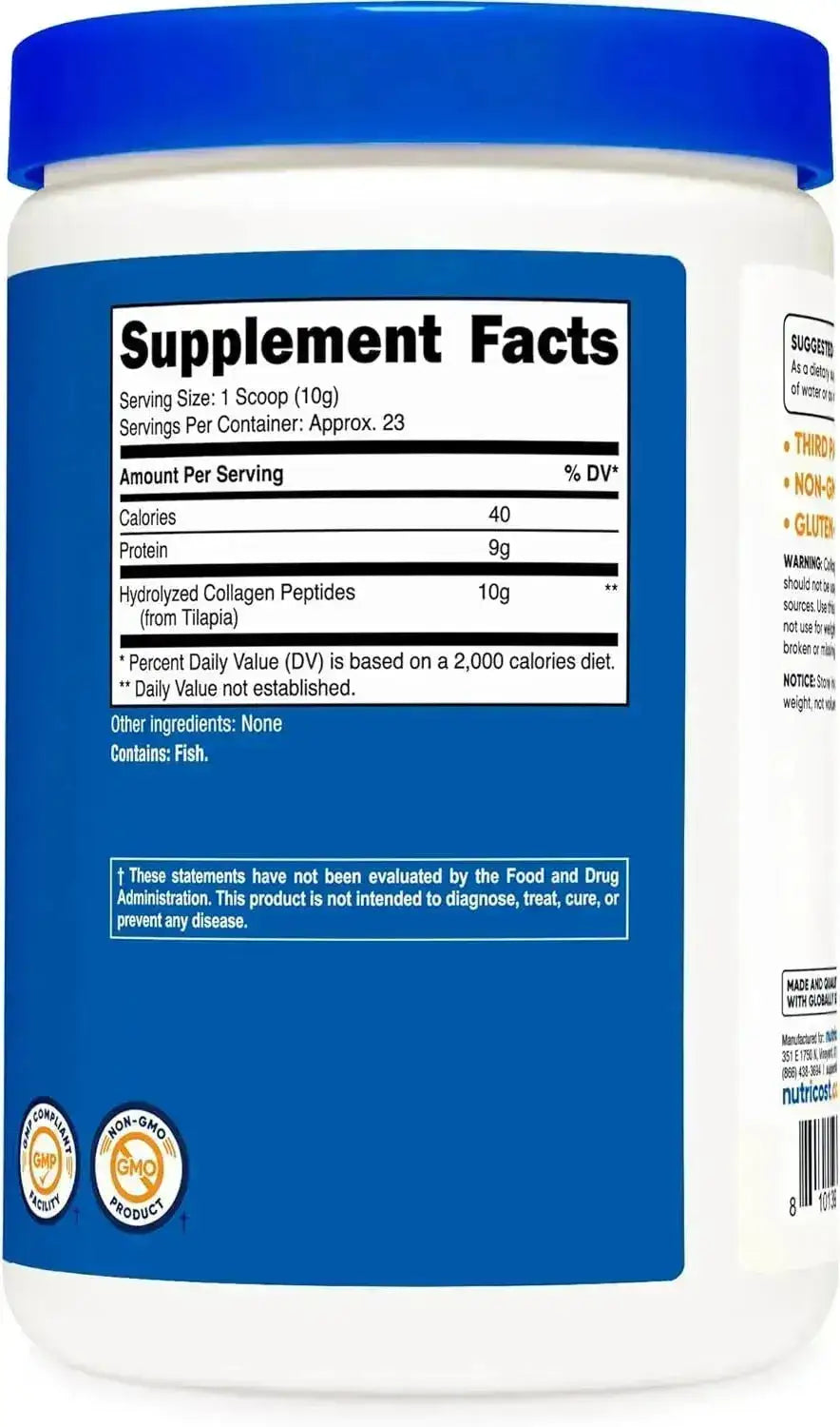 NUTRICOST - Nutricost Marine Collagen Powder 227Gr. - The Red Vitamin MX - Suplementos Alimenticios - {{ shop.shopifyCountryName }}