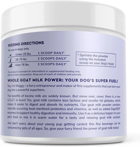 WONDER PAWS - WONDER PAWS Premium Goat Milk Powder for Dogs 234Gr. - The Red Vitamin MX - Sustitutos De Leche Para Perros - {{ shop.shopifyCountryName }}