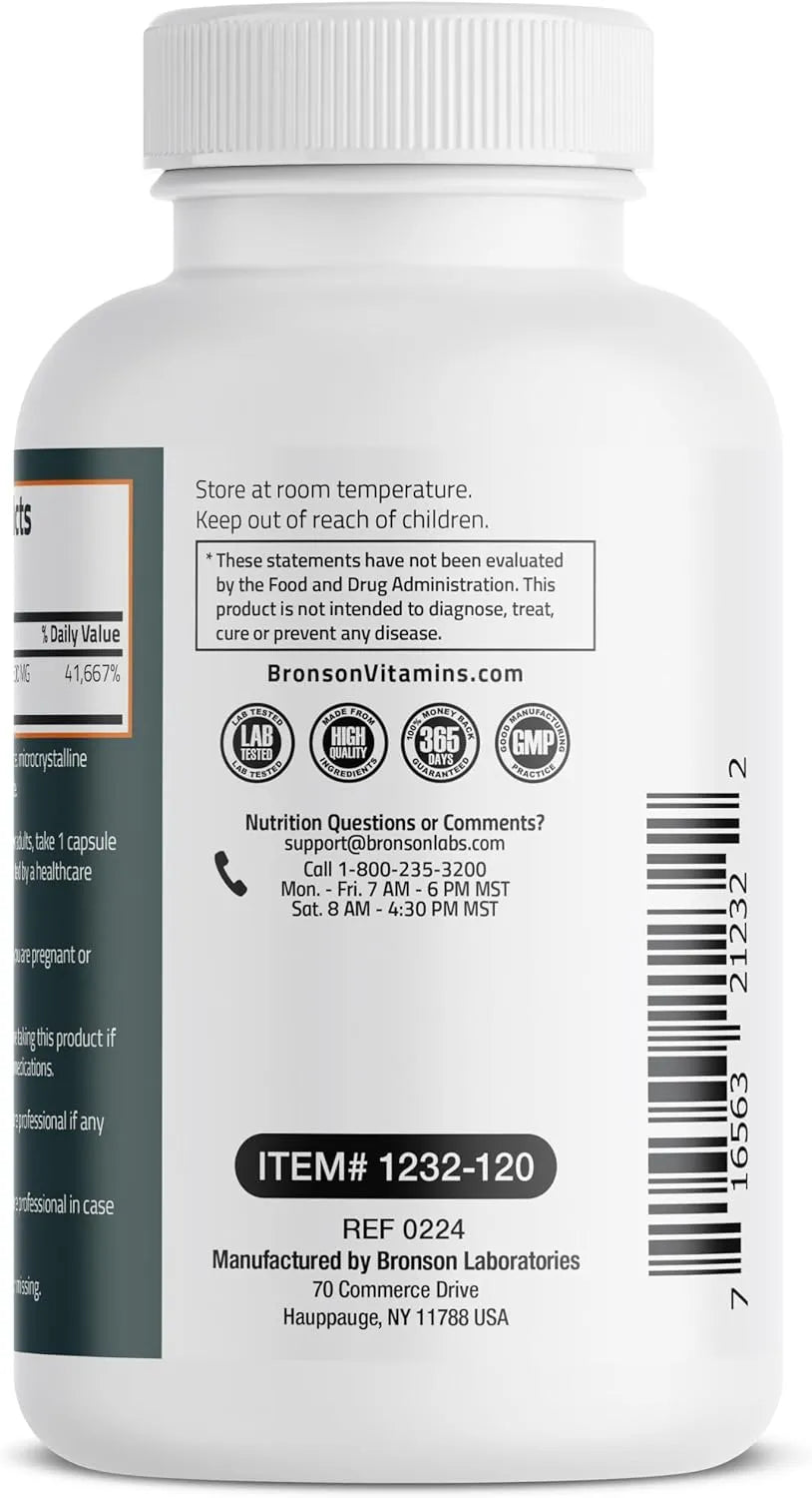 BRONSON - Bronson Vitamin B1 Extra Strength 500Mg. 120 Capsulas - The Red Vitamin MX - Suplementos Alimenticios - {{ shop.shopifyCountryName }}
