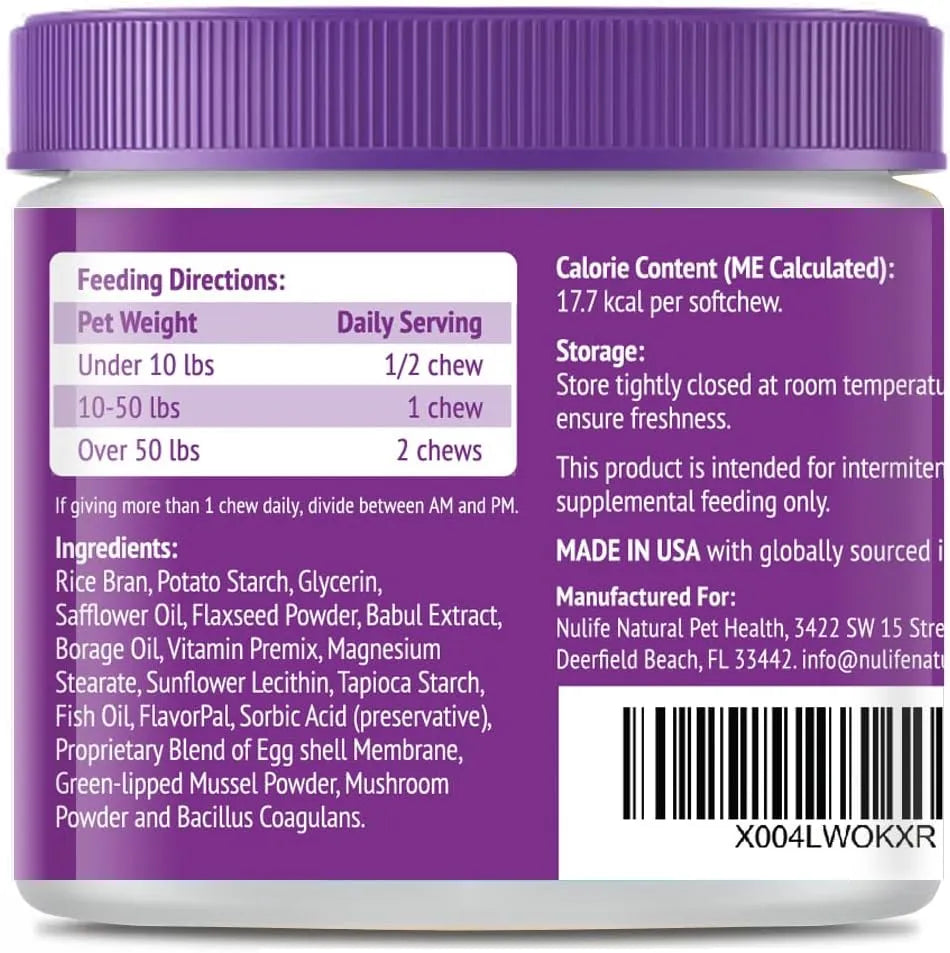 NULIFE - NuLife Natural Pet Health Dog Multivitamin 22-in-1 Support 60 Masticables - The Red Vitamin MX - Multivitamínicos Para Perros - {{ shop.shopifyCountryName }}