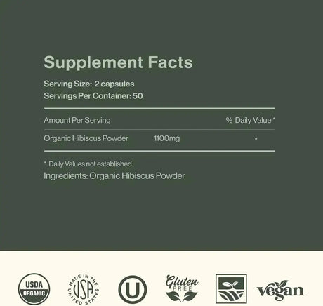 COMPLETE NATURAL PRODUCTS - Complete Natural Products Organic Hibiscus 550Mg. 100 Capsulas - The Red Vitamin MX - Suplementos Alimenticios - {{ shop.shopifyCountryName }}