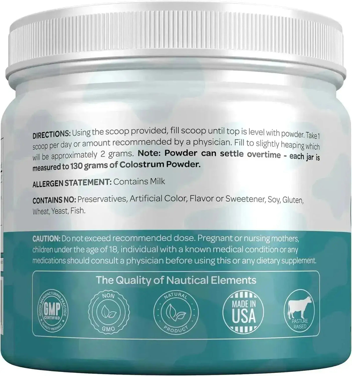 NAUTICAL ELEMENTS - Nautical Elements Pure Colostrum Powder 130Gr. - The Red Vitamin MX - Suplementos Alimenticios - {{ shop.shopifyCountryName }}
