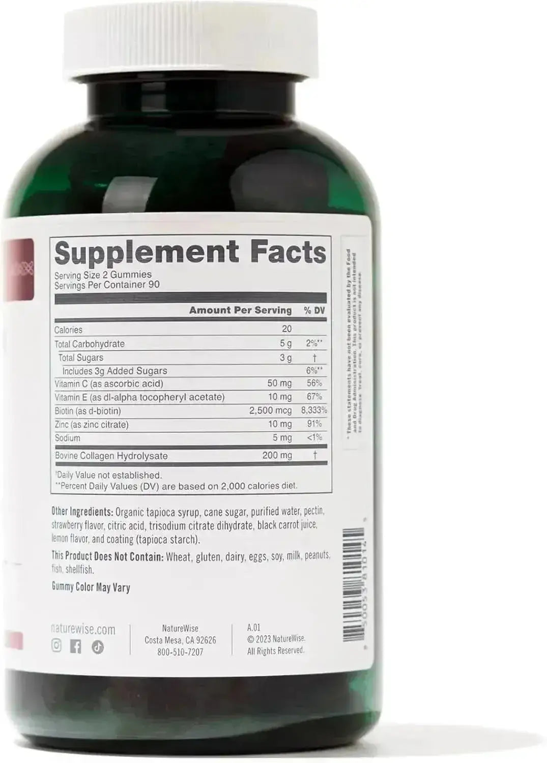 NATUREWISE - NatureWise Collagen Gummies Strawberry Lemon Flavor 180 Gomitas - The Red Vitamin MX - Suplementos Alimenticios - {{ shop.shopifyCountryName }}