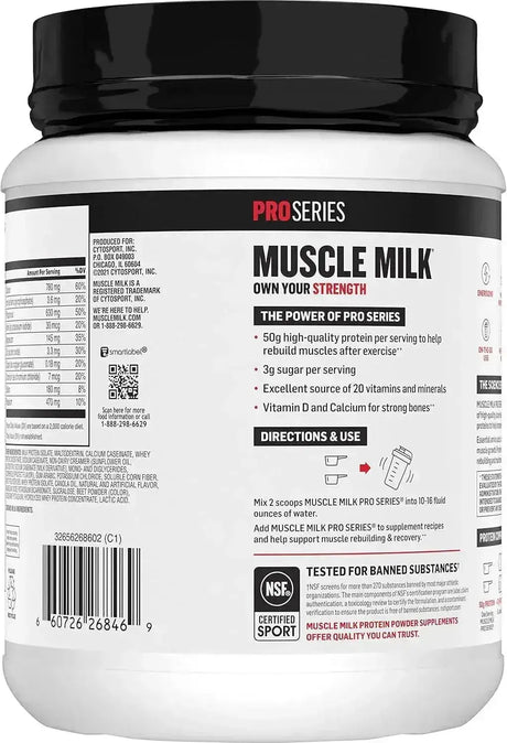 MUSCLE MILK - Muscle Milk Pro Series Protein Powder Strawberry 907Gr. - The Red Vitamin MX - Suplementos Alimenticios - {{ shop.shopifyCountryName }}