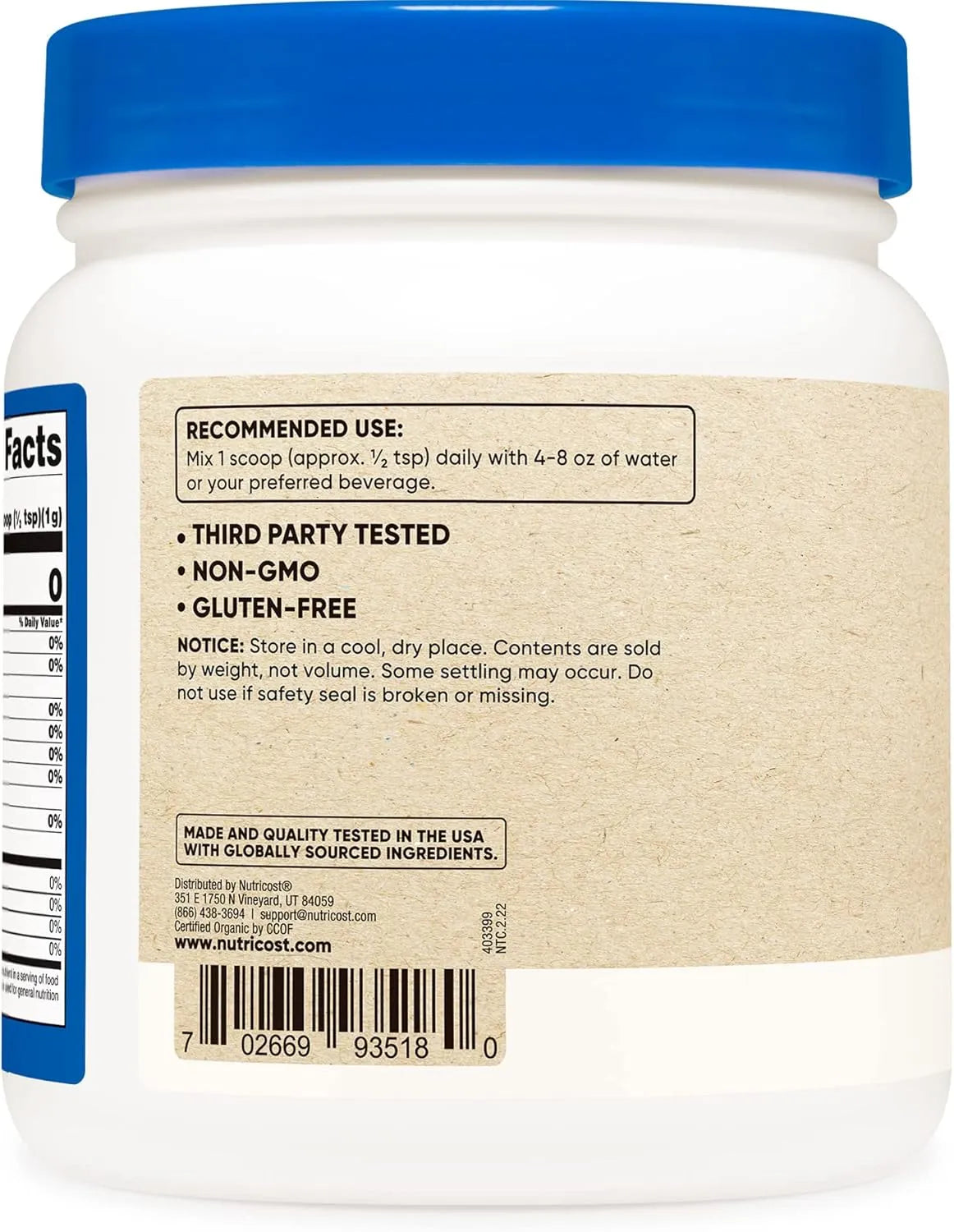NUTRICOST - Nutricost Organic Kale Powder 454Gr. 2 Pack - The Red Vitamin MX - Suplementos Alimenticios - {{ shop.shopifyCountryName }}