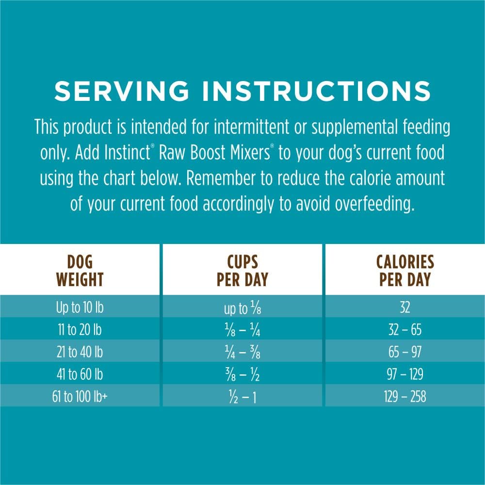 Instinct Raw Boost Mixers Multivitamin for Adult Dogs Freeze-Dried Food Topper 354Gr.