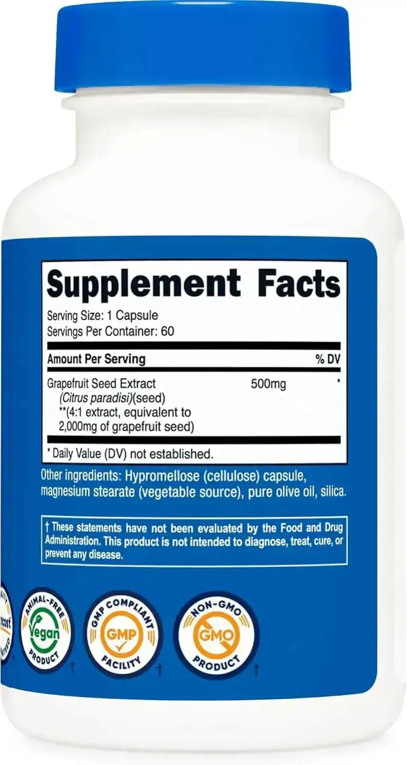 NUTRICOST - Nutricost Grapefruit Seed Extract 2,000Mg. 60 Capsulas - The Red Vitamin MX - Suplementos Alimenticios - {{ shop.shopifyCountryName }}