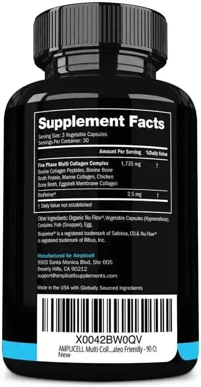 AMPLICELL - AMPLICELL Multi Collagen Peptides 90 Capsulas - The Red Vitamin MX - Suplementos Alimenticios - {{ shop.shopifyCountryName }}