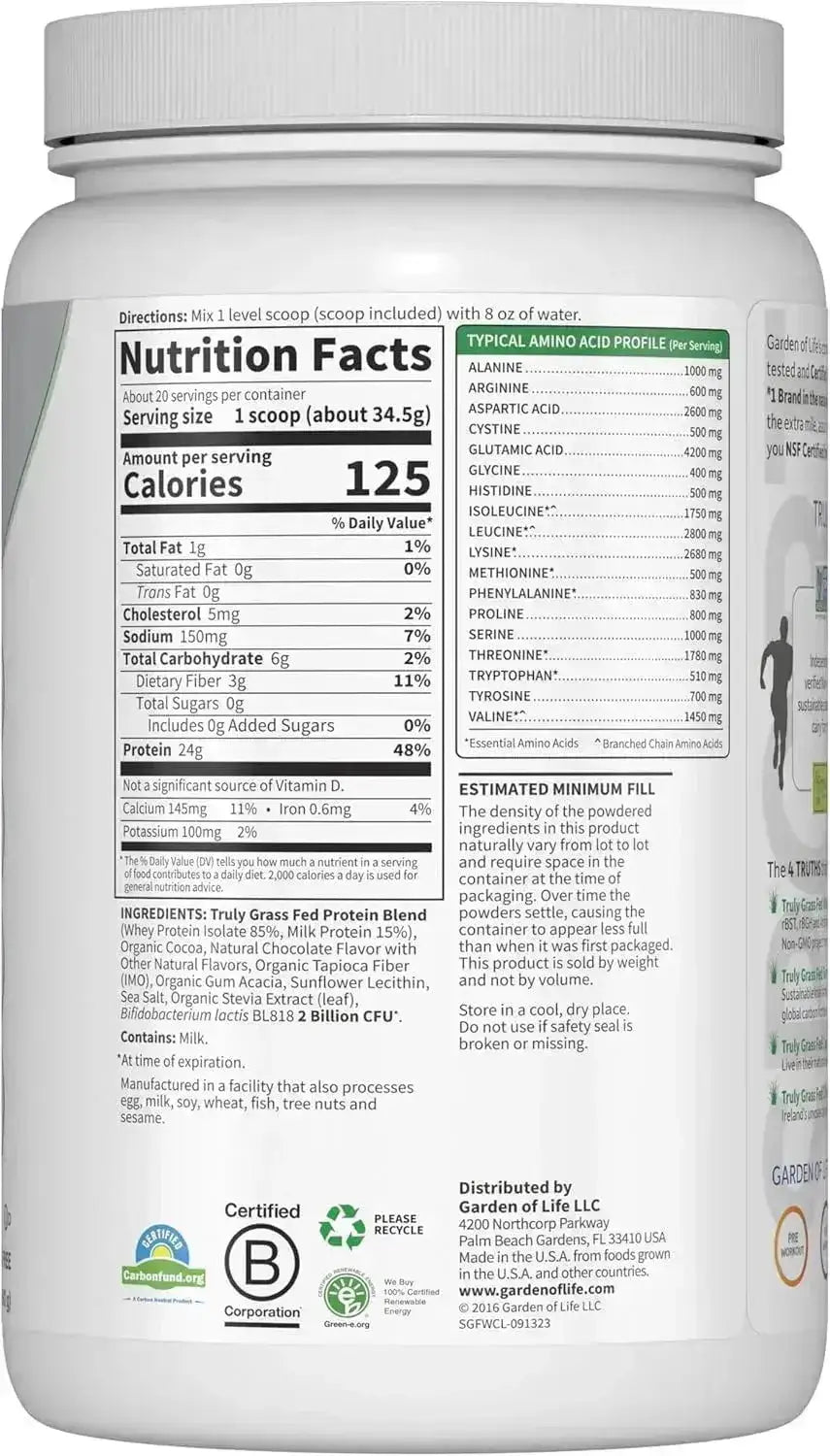 GARDEN OF LIFE - Garden of Life SPORT Whey Protein Grass Fed Whey Protein Chocolate 690Gr. - The Red Vitamin MX - Suplementos Alimenticios - {{ shop.shopifyCountryName }}