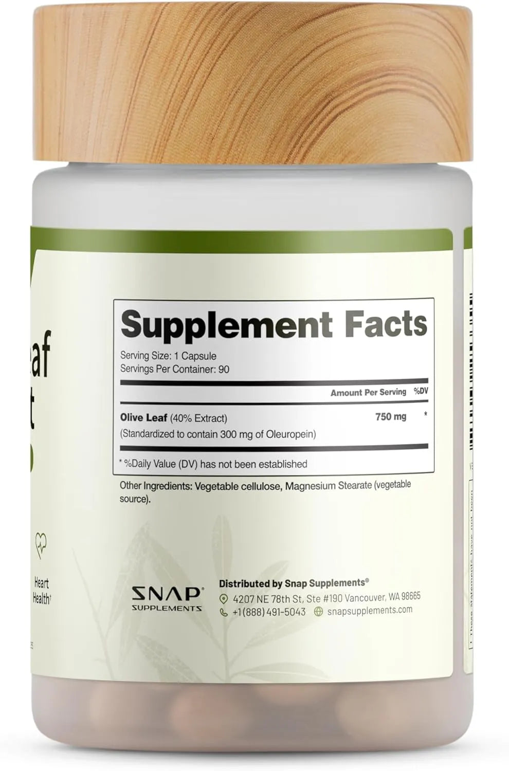 SNAP - Snap Supplements Olive Leaf Extract 60 Capsulas - The Red Vitamin MX - Suplementos Alimenticios - {{ shop.shopifyCountryName }}