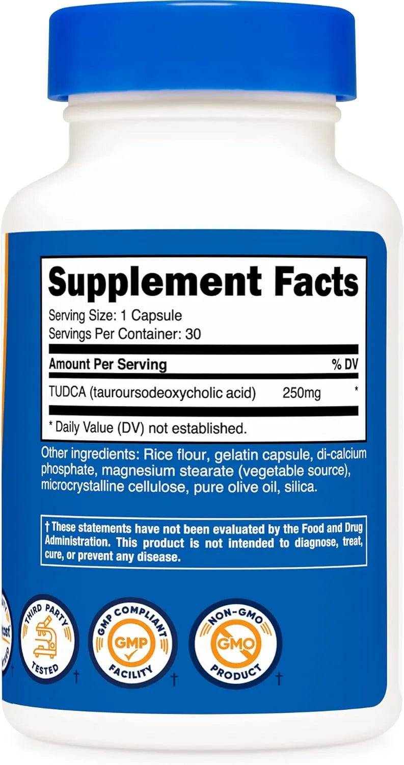 NUTRICOST - Nutricost TUDCA 250Mg. 30 Capsulas - The Red Vitamin MX - Suplementos Alimenticios - {{ shop.shopifyCountryName }}