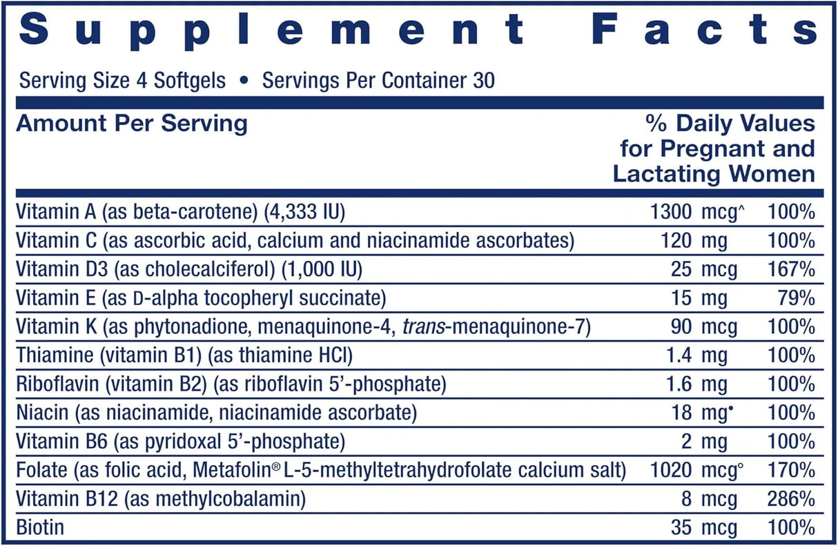 LIFE EXTENSION - Life Extension Prenatal Advantage 120 Capsulas Blandas - The Red Vitamin MX - Suplementos Alimenticios - {{ shop.shopifyCountryName }}