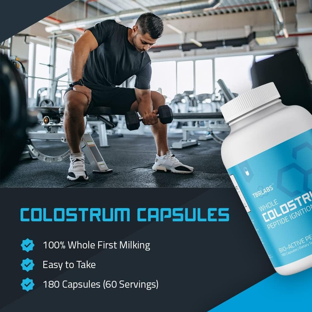 TBR Labs Pure Bovine Colostrum 180 Capsulas