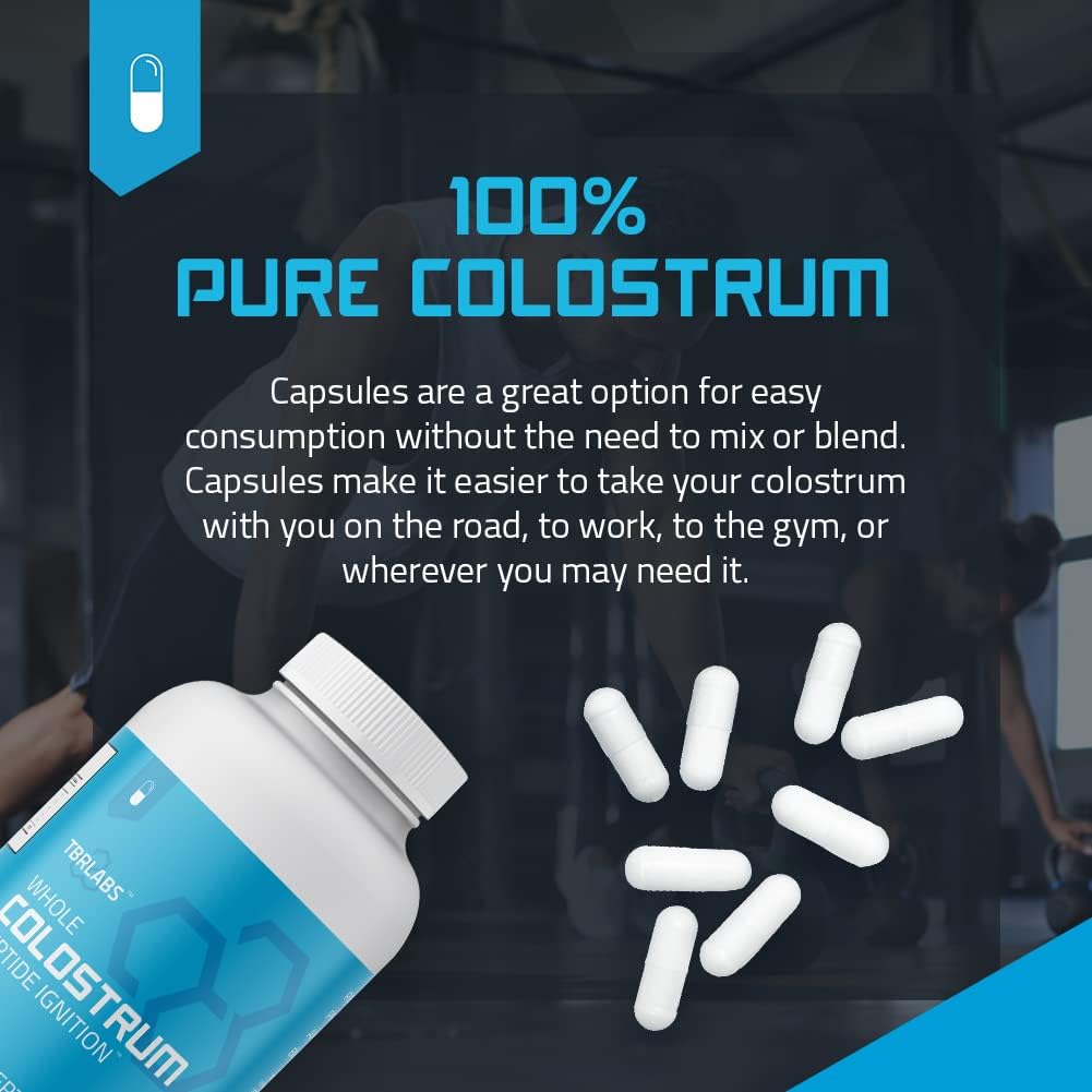 TBR Labs Pure Bovine Colostrum 180 Capsulas