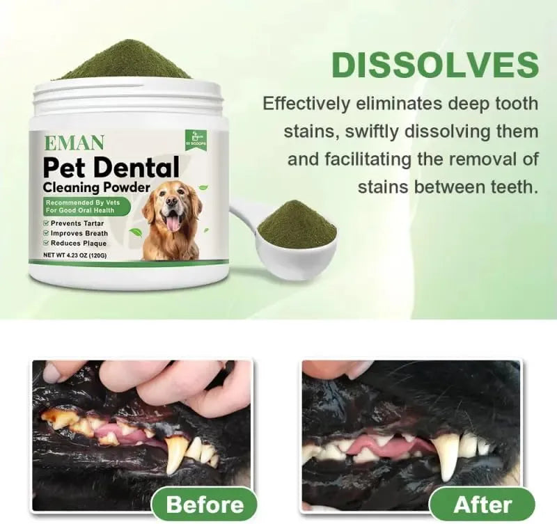 EMAN - EMAN Dog Teeth Cleaning Powder 120Gr. - The Red Vitamin MX - Cuidado Dental Para Perros - {{ shop.shopifyCountryName }}