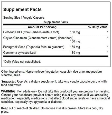 SWANSON - Swanson Berberine Complex with Cinnamon Gymnema & Fenugreek 90 Capsulas 2 Pack - The Red Vitamin MX - Suplementos Alimenticios - {{ shop.shopifyCountryName }}