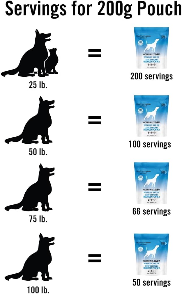 OM - Om Mushroom Matrix Pet Maximum Recovery 200Gr. - The Red Vitamin MX - Suplementos Herbales Para Perros - {{ shop.shopifyCountryName }}