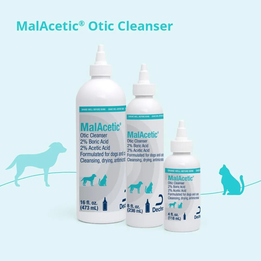 DECHRA - Dechra Malacetic Otic Cleanser for Dogs and Cats 4 Fl.Oz. - The Red Vitamin MX - Cuidado Del Oído De Perros - {{ shop.shopifyCountryName }}