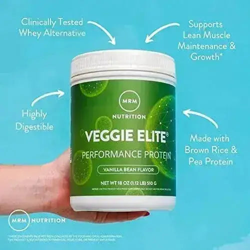 MRM - MRM Nutrition Veggie Elite Performance Protein 30 Servicios Vanilla Bean 1,020Gr. - The Red Vitamin MX - Suplementos Alimenticios - {{ shop.shopifyCountryName }}
