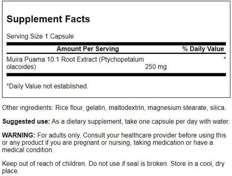 SWANSON - Swanson Muira Puama 250Mg. 60 Capsulas 2 Pack - The Red Vitamin MX - Suplementos Alimenticios - {{ shop.shopifyCountryName }}