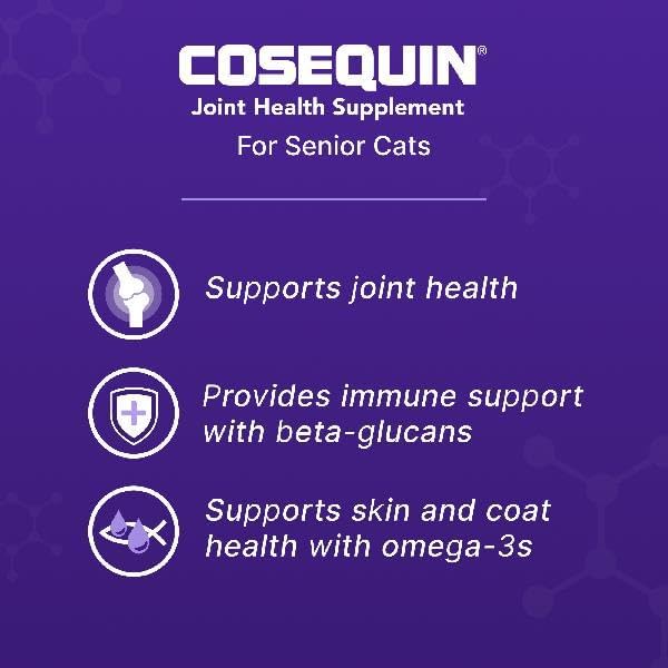 Nutramax Cosequin for Senior Cats Joint Health Supplement 60 Capsulas