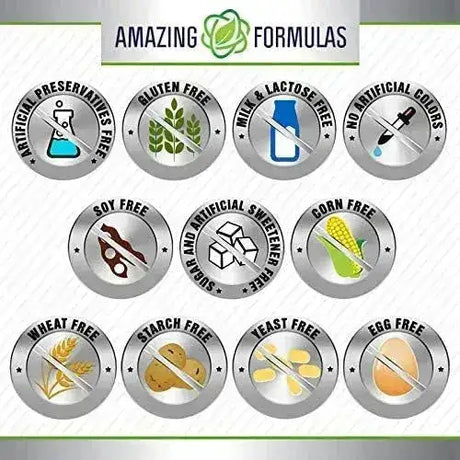 AMAZING FORMULAS - Amazing Formulas Glycine 500Mg. 180 Capsulas - The Red Vitamin MX - Suplementos Alimenticios - {{ shop.shopifyCountryName }}