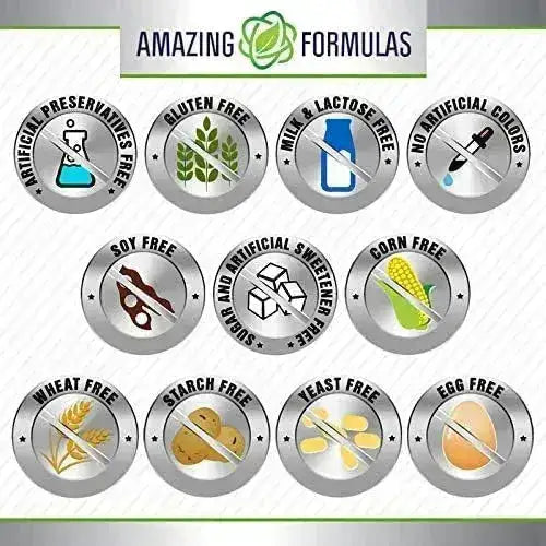 AMAZING FORMULAS - Amazing Formulas Glycine 500Mg. 180 Capsulas - The Red Vitamin MX - Suplementos Alimenticios - {{ shop.shopifyCountryName }}