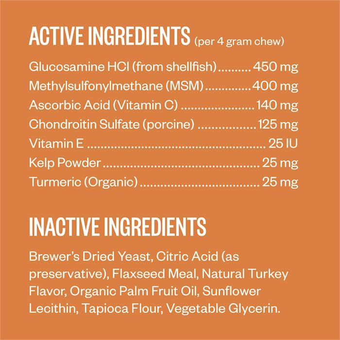 Ollie Zoomies Dog Hip and Joint Supplement 60 Masticables