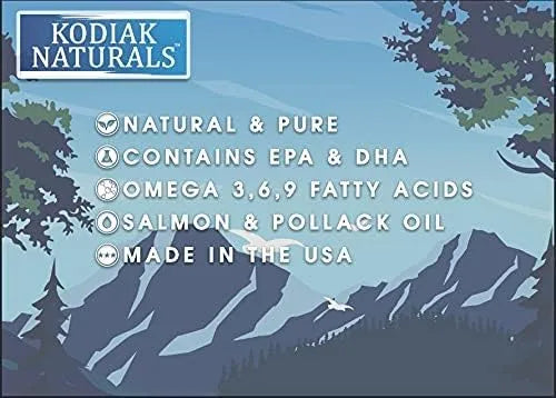 KODIAK NATURALS - KODIAK NATURALS Wild Alaskan Salmon Oil Formula for Dogs & Cats 18 Fl.Oz. - The Red Vitamin MX - Aceite De Pescado Para Perros - {{ shop.shopifyCountryName }}