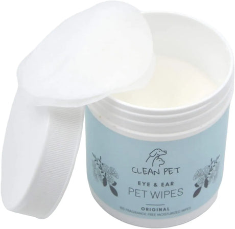 CLEAN PET - Clean Pet Eye & Ear Pet Wipes Original 100 Toallitas - The Red Vitamin MX - Cuidado De Los Ojos De Los Perros - {{ shop.shopifyCountryName }}