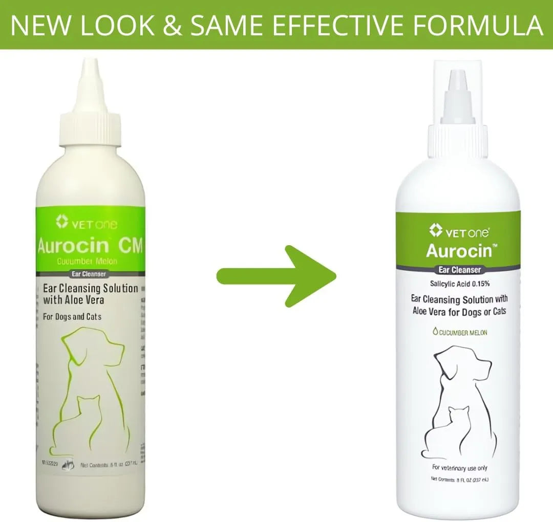 VET ONE - Vet One Aurocin cm Ear Cleanser Cucumber Melon 8 Fl.Oz. - The Red Vitamin MX - Cuidado Del Oído De Perros - {{ shop.shopifyCountryName }}