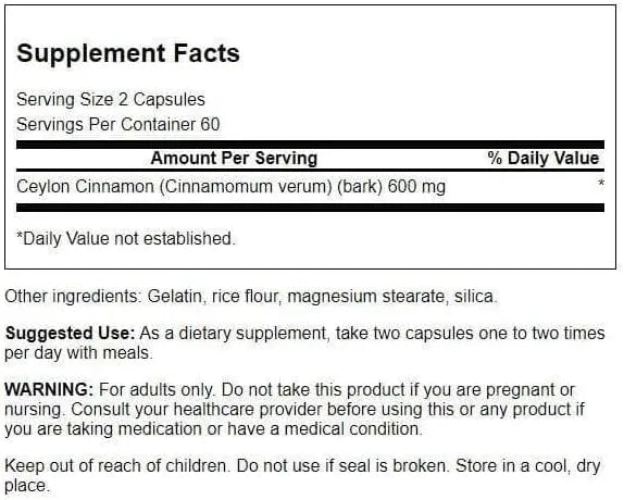 SWANSON - Swanson Full Spectrum True Cinnamon 300Mg. 120 Capsulas 2 Pack - The Red Vitamin MX - Suplementos Alimenticios - {{ shop.shopifyCountryName }}