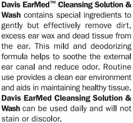 DAVIS - Davis EarMed Pet Cleansing Solution & Wash 12 Fl.Oz. - The Red Vitamin MX - Cuidado Del Oído De Perros - {{ shop.shopifyCountryName }}