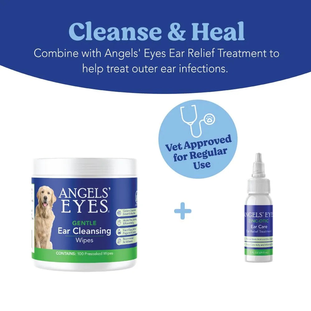 ANGELS' EYES - ANGELS' EYES Ear Cleansing Wipes for Dogs & Cats 100 Toallitas - The Red Vitamin MX - Cuidado Del Oído De Perros - {{ shop.shopifyCountryName }}