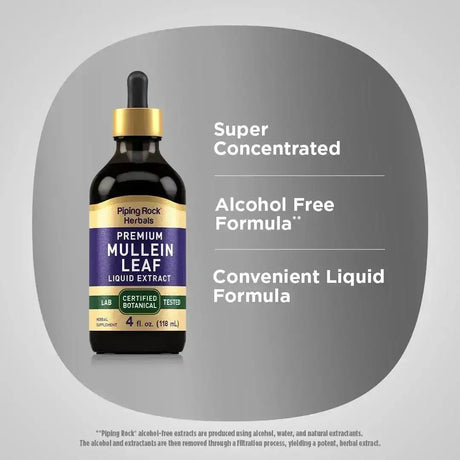 PIPING ROCK - Piping Rock Mullein Leaf Extract Tincture 4 Fl.Oz. - The Red Vitamin MX - Suplementos Alimenticios - {{ shop.shopifyCountryName }}