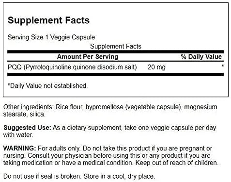 SWANSON - Swanson Ultra PQQ Pyrroloquinoline Quinone 20Mg. 30 Capsulas 2 Pack - The Red Vitamin MX - Suplementos Alimenticios - {{ shop.shopifyCountryName }}