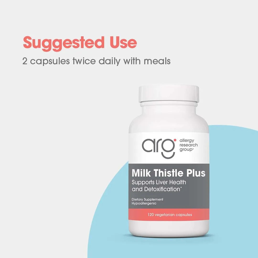 ALLERGY RESEARCH GROUP - Allergy Research Group Milk Thistle Plus 120 Capsulas - The Red Vitamin MX - Suplementos Alimenticios - {{ shop.shopifyCountryName }}