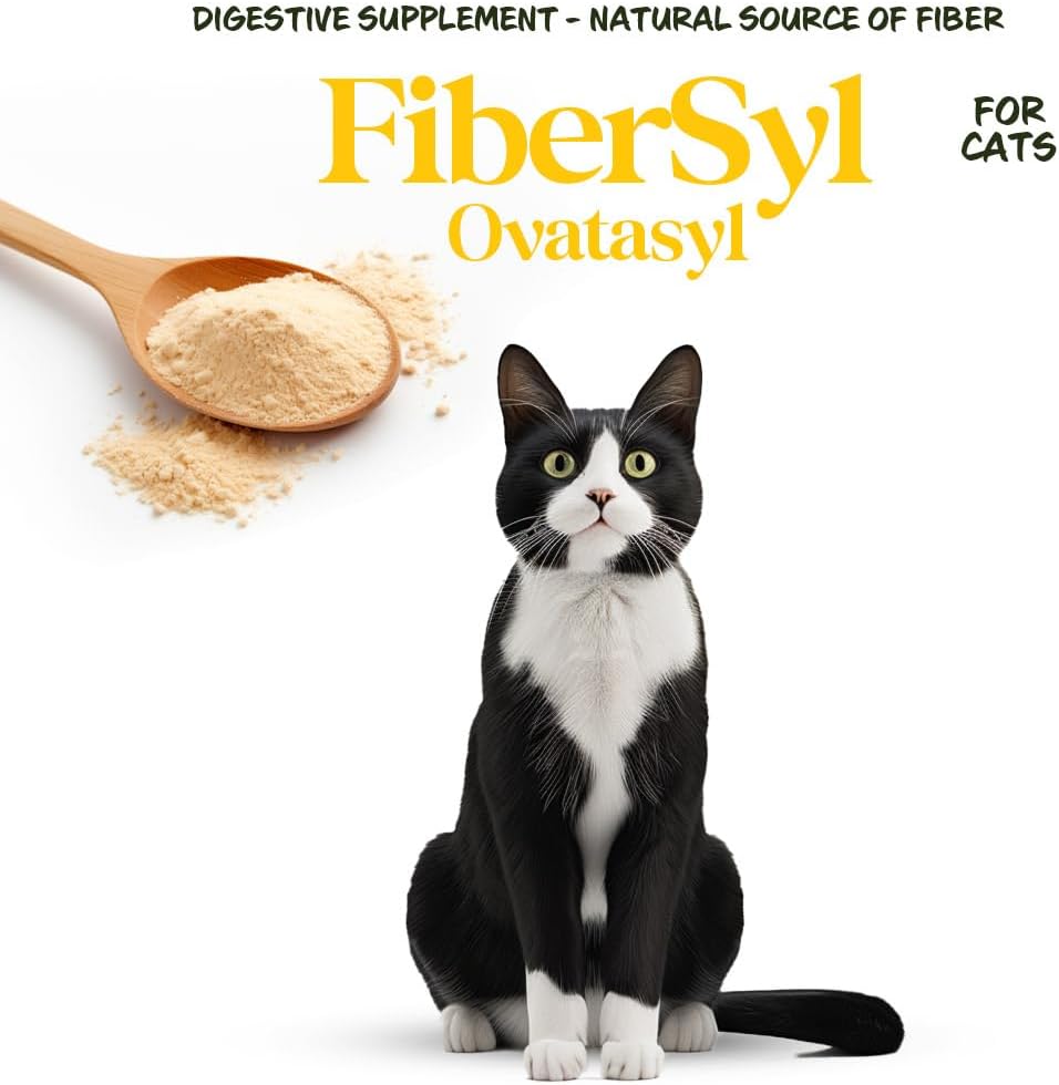 FiberSyl Ovatasyl Prebiotics for Cats Digestive Health 60 Capsulas