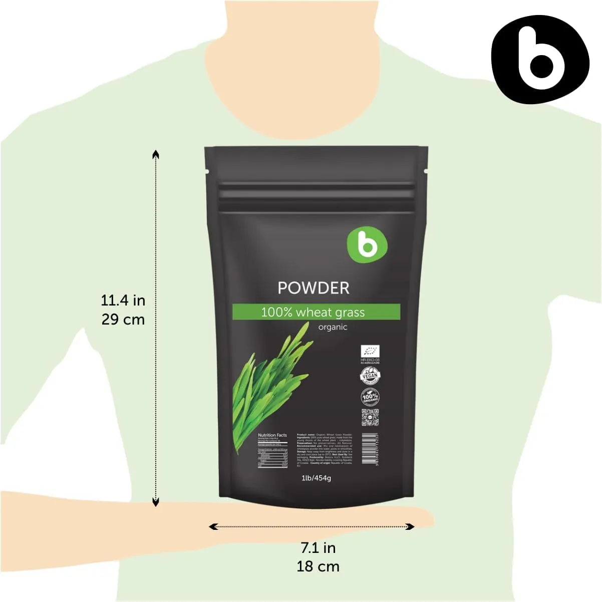 BOBICA - b Organic Wheatgrass Powder 454Gr. - The Red Vitamin MX - Suplementos Alimenticios - {{ shop.shopifyCountryName }}