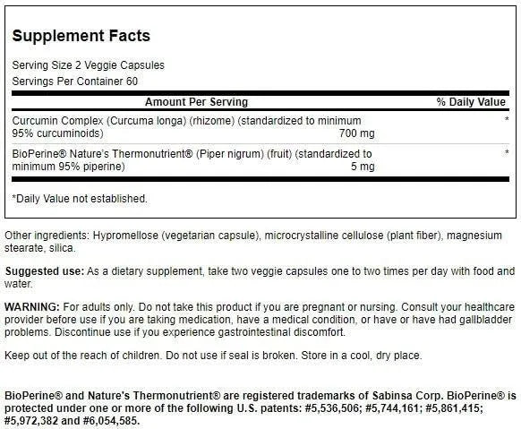 SWANSON - Swanson Curcumin Complex 120 Capsulas - The Red Vitamin MX - Suplementos Alimenticios - {{ shop.shopifyCountryName }}