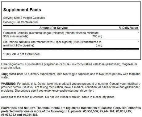 SWANSON - Swanson Curcumin Complex 120 Capsulas - The Red Vitamin MX - Suplementos Alimenticios - {{ shop.shopifyCountryName }}
