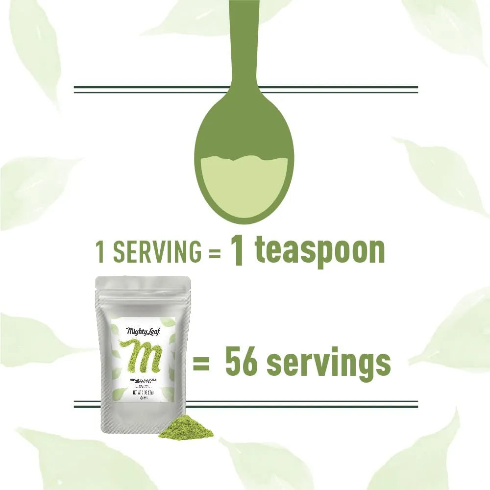 MIGHTY LEAF - Mighty Leaf Organic Matcha Green Tea Powder 85Gr. - The Red Vitamin MX - Suplementos Alimenticios - {{ shop.shopifyCountryName }}