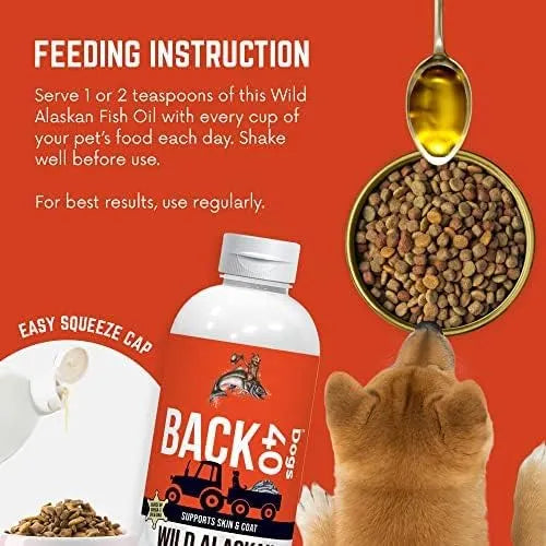 BACK 40 DOGS - Back 40 Dogs Wild Alaskan Fish Oil for Dogs 16 Fl.Oz. - The Red Vitamin MX - Aceite De Pescado Para Perros - {{ shop.shopifyCountryName }}
