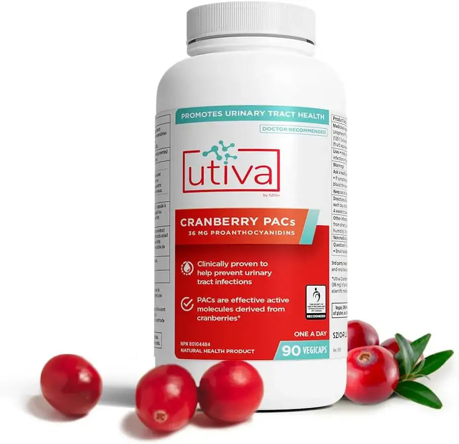 UTIVA - Utiva Cranberry PACs 90 Capsulas - The Red Vitamin MX - Suplementos Alimenticios - {{ shop.shopifyCountryName }}